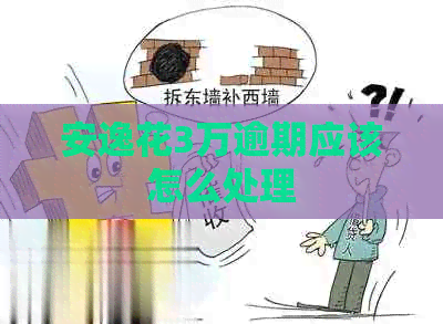 安逸花3万逾期应该怎么处理