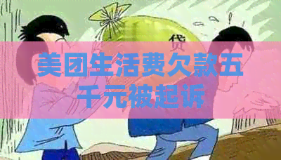 美团生活费欠款五千元被起诉