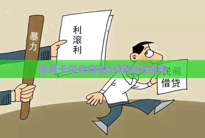 信用卡停息自由分期如何操作