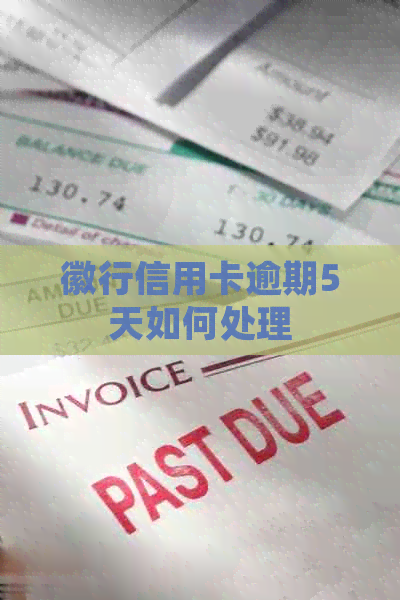 徽行信用卡逾期5天如何处理