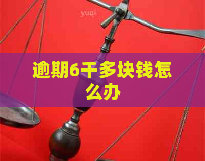 逾期6千多块钱怎么办