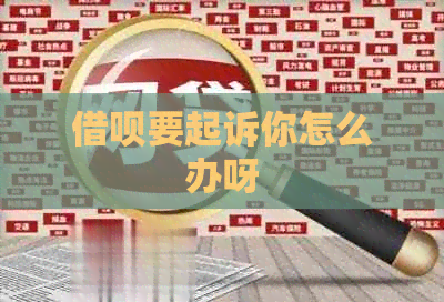 信用卡要起诉你怎么办呀