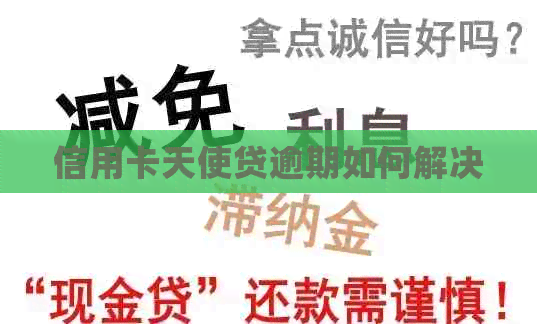 信用卡天使贷逾期如何解决