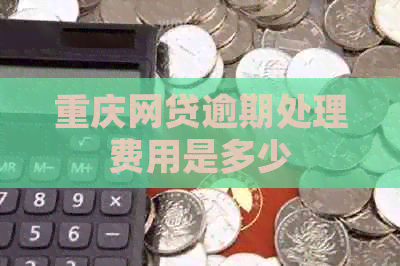 重庆网贷逾期处理费用是多少