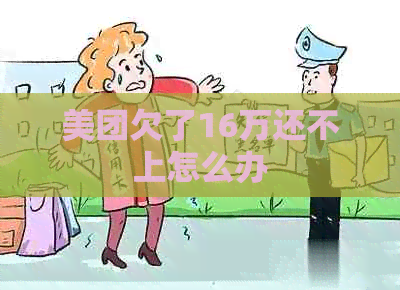 美团欠了16万还不上怎么办