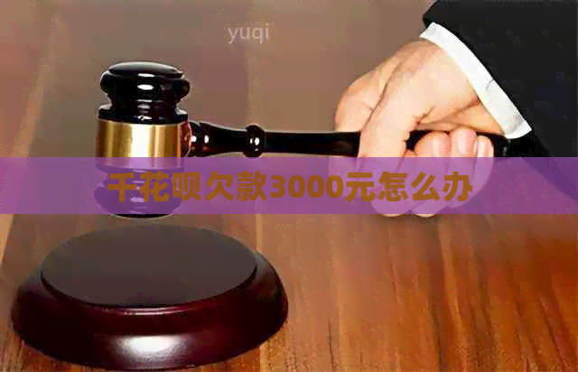 千白条欠款3000元怎么办