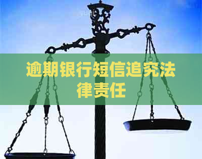 逾期银行短信追究法律责任