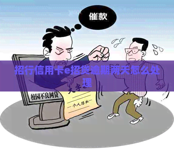 招行信用卡e招贷逾期两天怎么处理