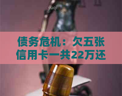 债务危机：欠五张信用卡一共22万还不上怎么办？