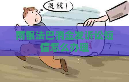 南银法巴消金发诉讼短信怎么办理