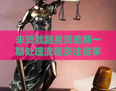 未贷款融易贷逾期一期处理流程及注意事项