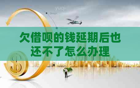 欠借呗的钱延期后也还不了怎么办理