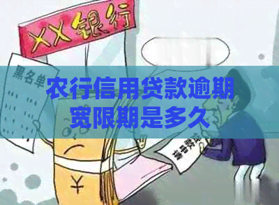 农行信用贷款逾期宽限期是多久