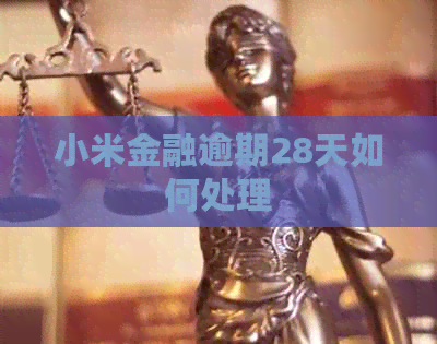 小米金融逾期28天如何处理