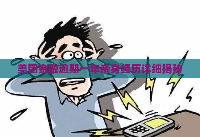 美团金融逾期一年亲身经历详细揭秘