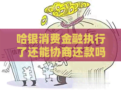哈银消费金融执行了还能协商还款吗