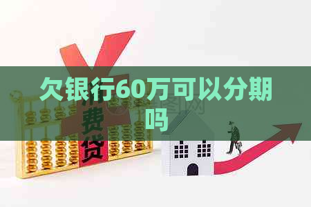 欠银行60万可以分期吗