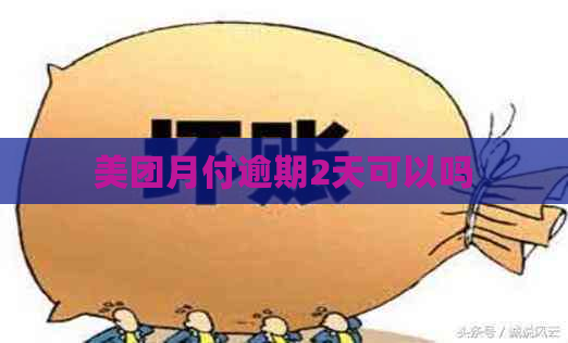 美团月付逾期2天可以吗