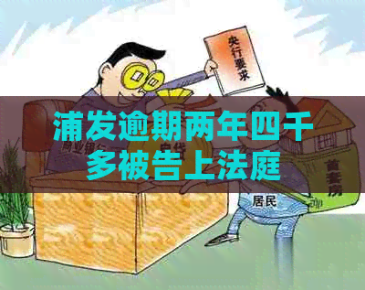 浦发逾期两年四千多被告上法庭