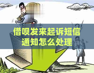 借呗发来起诉短信通知怎么处理