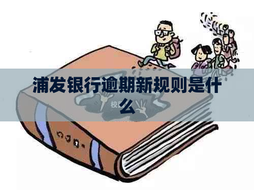浦发银行逾期新规则是什么