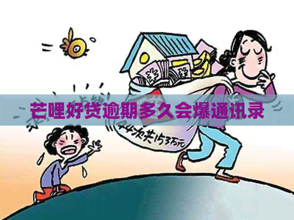 芒哩好贷逾期多久会爆通讯录