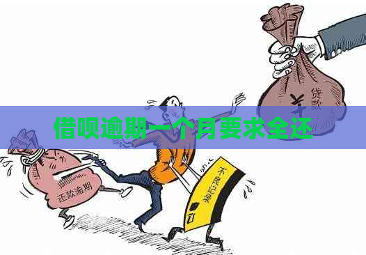 借呗逾期一个月要求全还