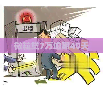 微粒贷7万逾期40天