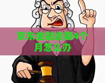 京东金融逾期4个月怎么办