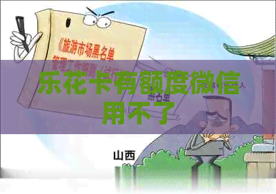有额度微信用不了