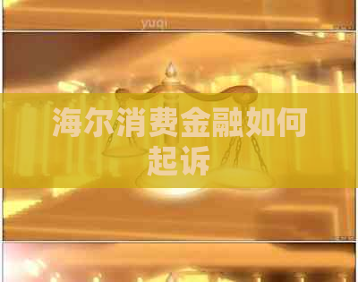 海尔消费金融如何起诉
