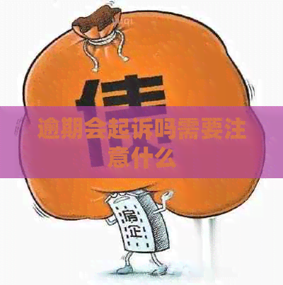逾期会起诉吗需要注意什么