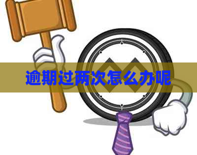 逾期过两次怎么办呢