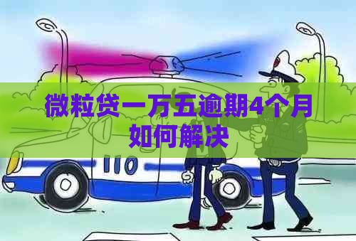 微粒贷一万五逾期4个月如何解决 微粒贷一万五逾期4个月如何解决