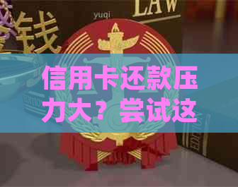 信用卡还款压力大？尝试这些方法轻松应对！