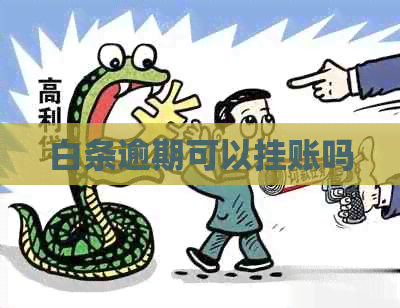 白条逾期可以挂账吗