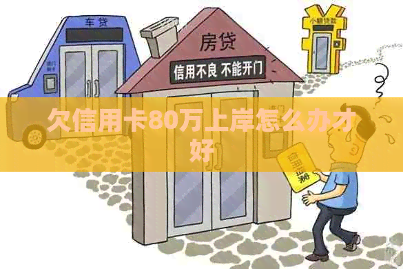 欠信用卡80万上岸怎么办才好