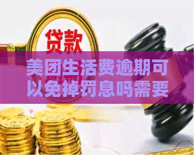 美团生活费逾期可以免掉罚息吗需要注意什么