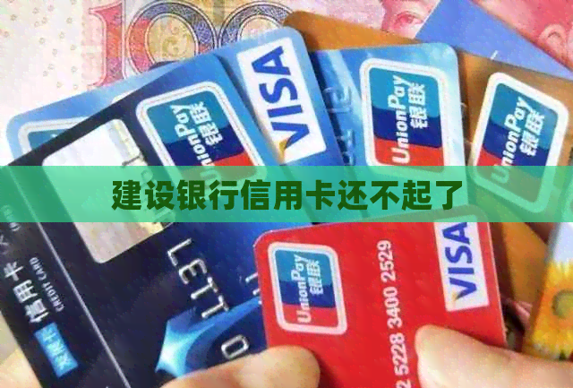建设银行信用卡还不起了