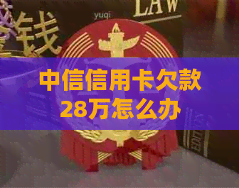 中信信用卡欠款28万怎么办