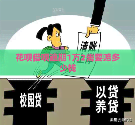 白条信用卡逾期1万2需要赔多少钱