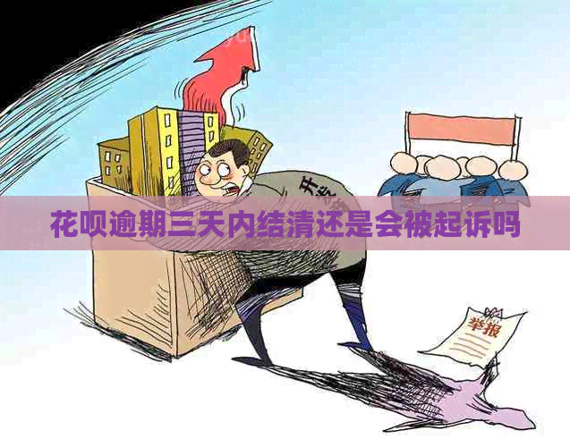 白条逾期三天内结清还是会被起诉吗