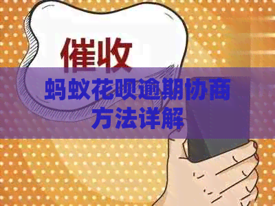 蚂蚁白条逾期协商方法详解