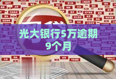 光大银行5万逾期9个月