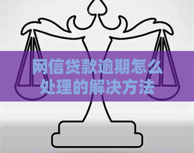 网信贷款逾期怎么处理的解决方法