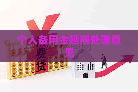 个人备用金延期处理意见