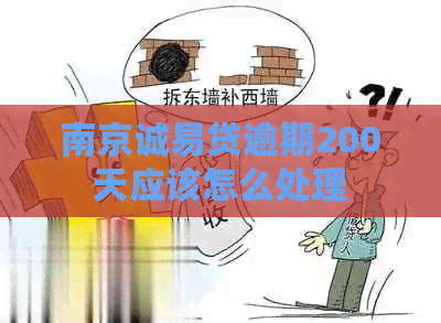南京诚易贷逾期200天应该怎么处理