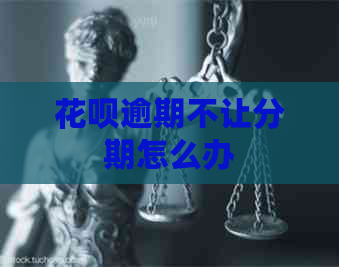 白条逾期不让分期怎么办