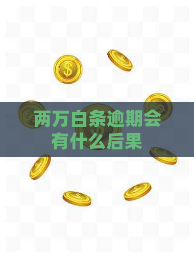 两万白条逾期会有什么后果