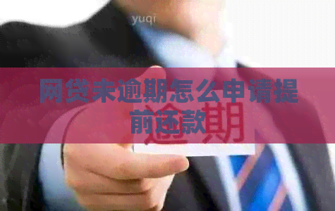 网贷未逾期怎么申请提前还款